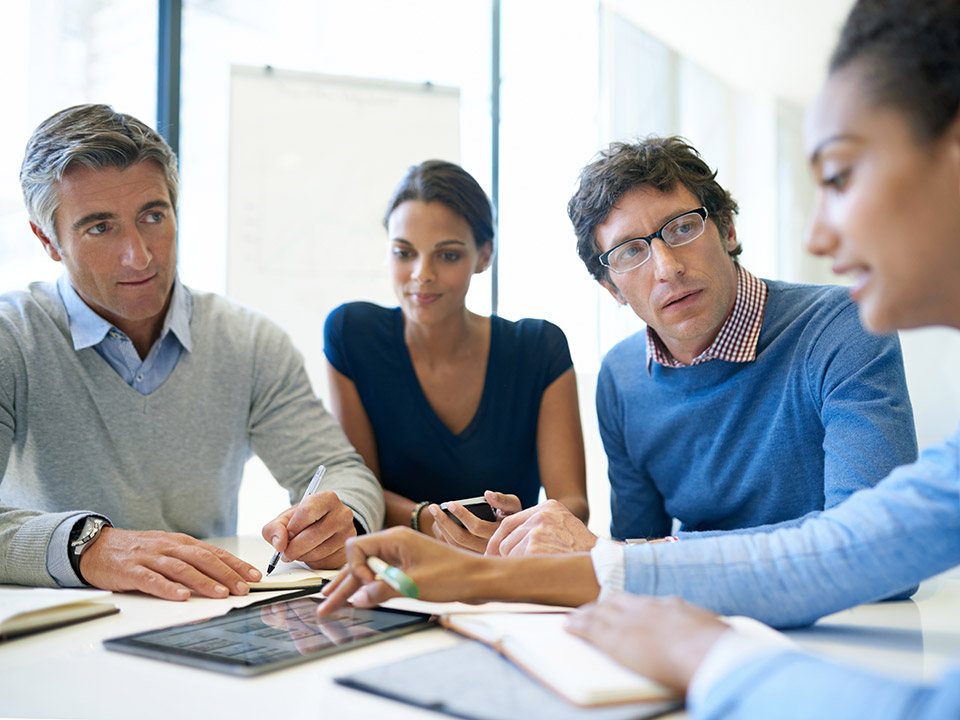 business meeting for test automation